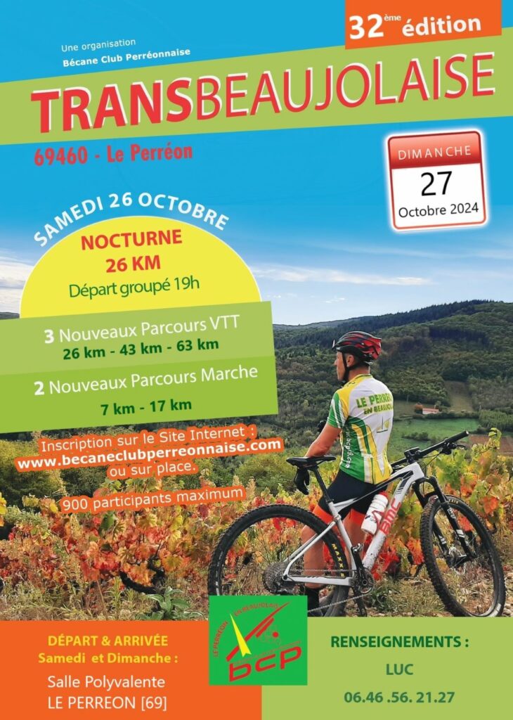 Transbeaujolaise 2024 - VTT & marche